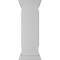 Ekena Millwork 12"W x 40"H End Newel Post with Panel, Peaked Capital & Base Trim (Installation kit included) NWL12X40EPP0B0 - alternate 5